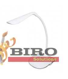 Lampă de birou Esperanza ACRUX ELD103W, 14 LED-uri, albă – Touch, 3 niveluri, protecție pentru ochi 